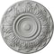 Ekena Millwork Whitman Ceiling Medallion (For Canopies up to 3 3/4"), Hand-Painted Frost, 13"OD x 1 3/8"P CM13WHFRF - alternate 1